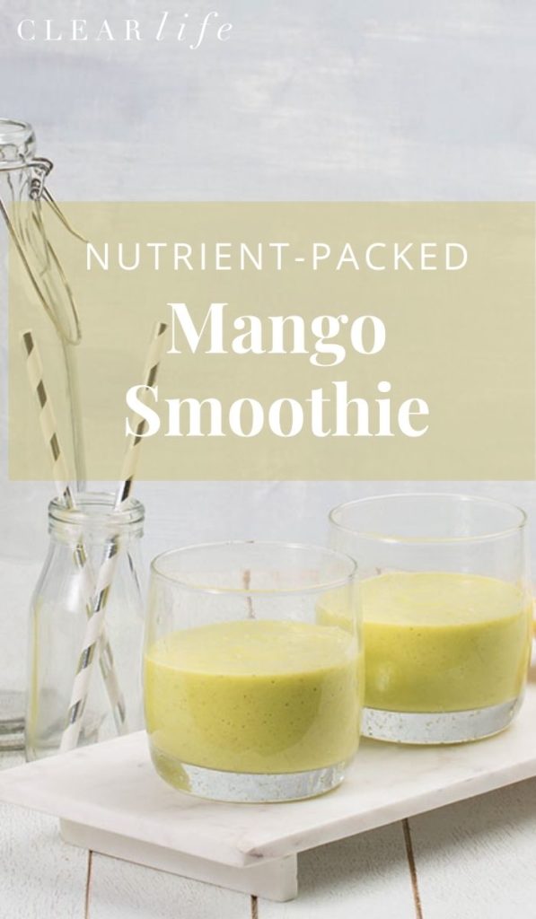Delicious mango smoothie for a healthy start of the day!