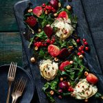 beet salad with hazelnuts and chèvre