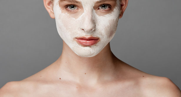 girl with face mask