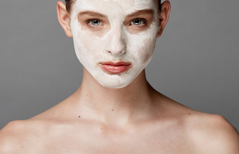 girl with face mask