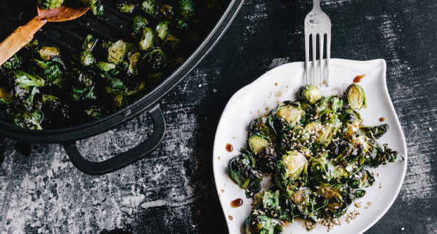 Honey Balsamic Roasted Brussel Sprouts