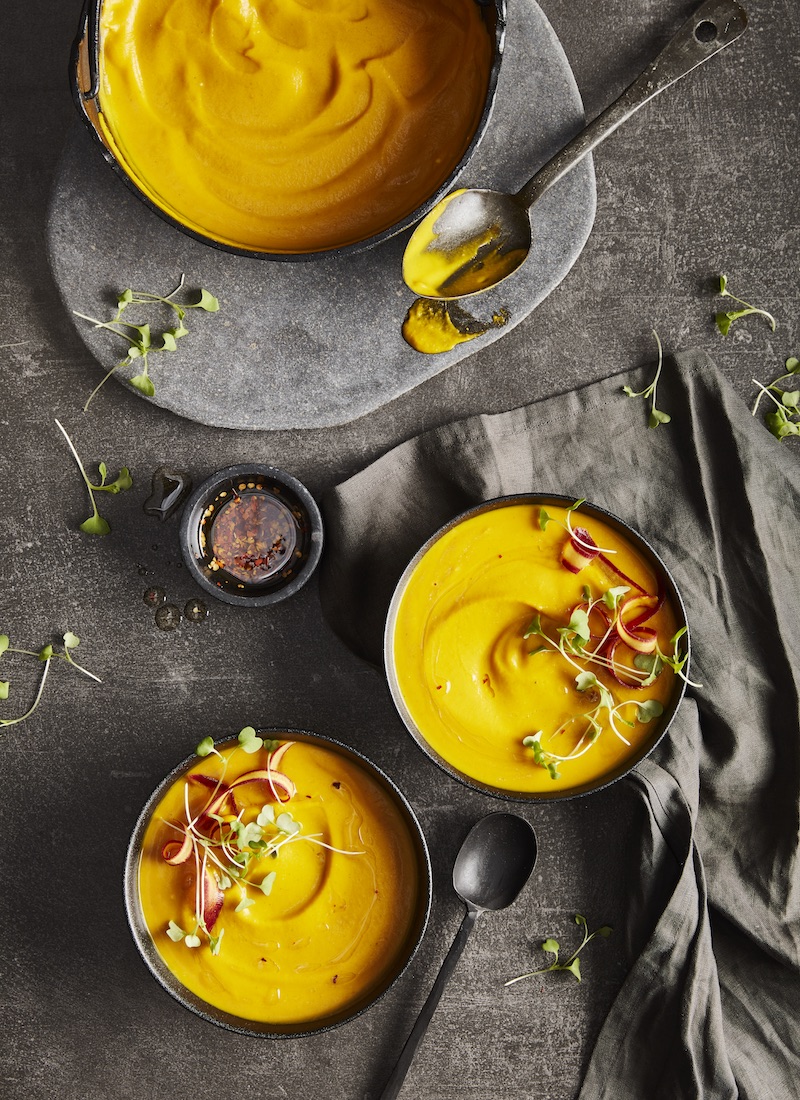 ginger maple carrot soup