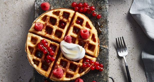 Vegan Oat Milk Waffles