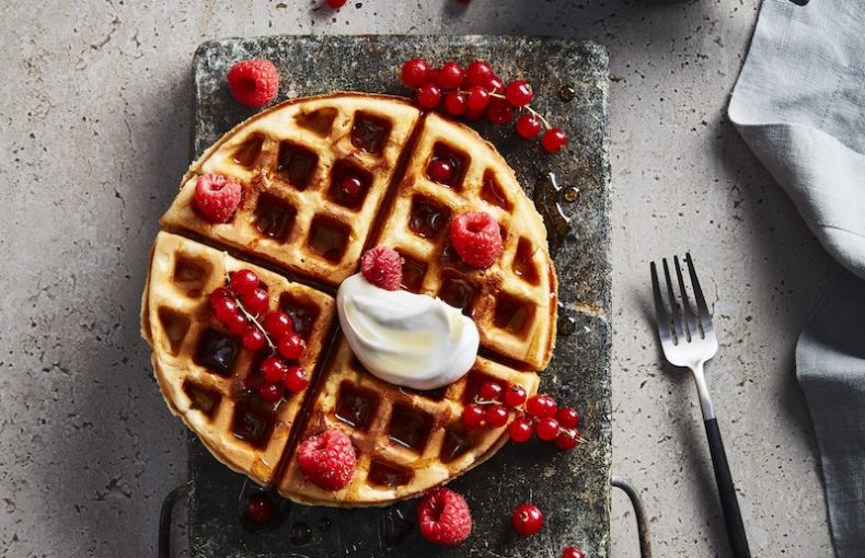 Vegan Oat Milk Waffles