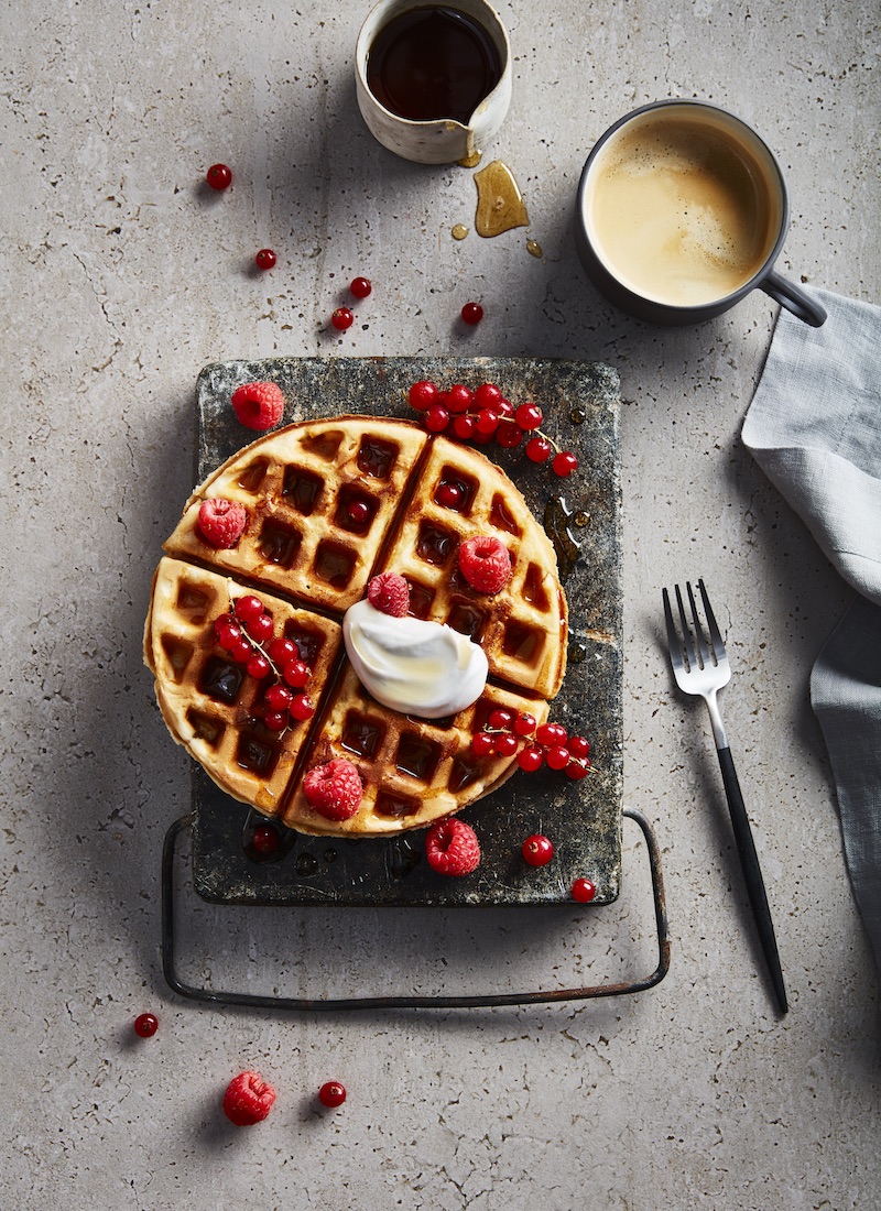 Vegan Oat Milk Waffles